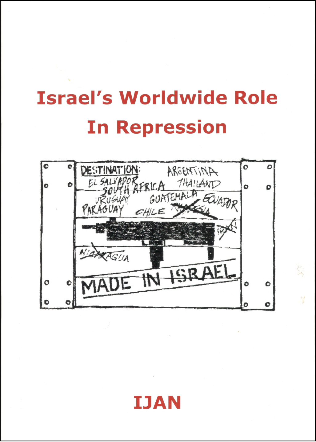 Israel’s Worldwide Role in Repression